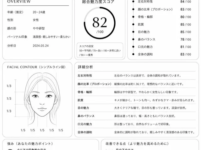Minimalist facial beauty report preview image 1