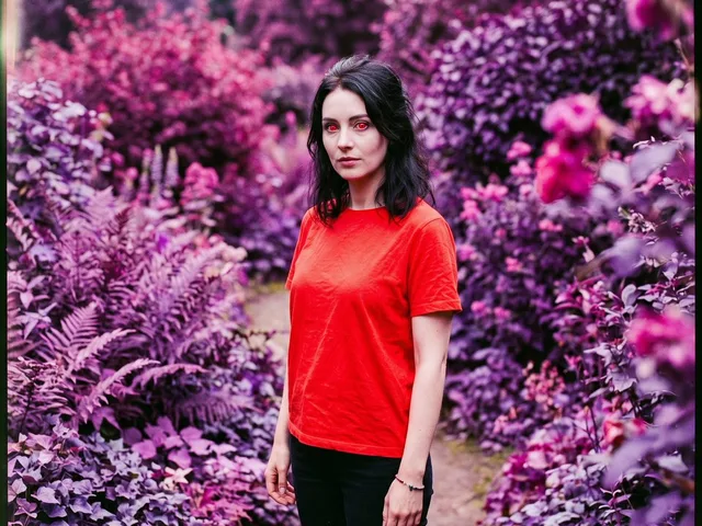 False-Color Garden Portrait preview image 1