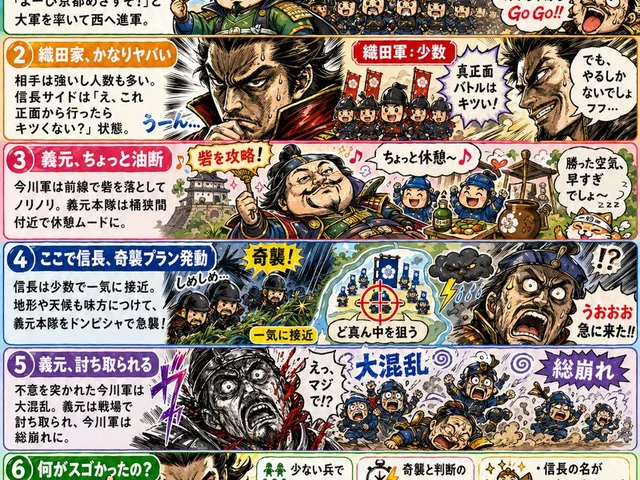 Manga History Poster About Okehazama preview image 1