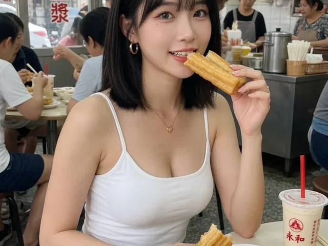 Taiwan Breakfast Shop Candid Portrait preview image 1