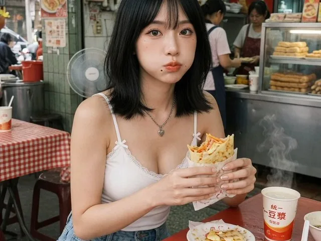 Taiwan Breakfast Shop Candid Portrait preview image 1