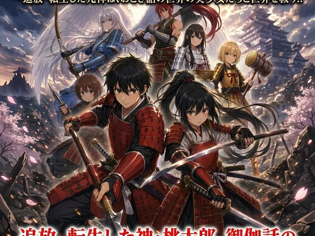 Epic Momotaro Fantasy Cover preview image 1
