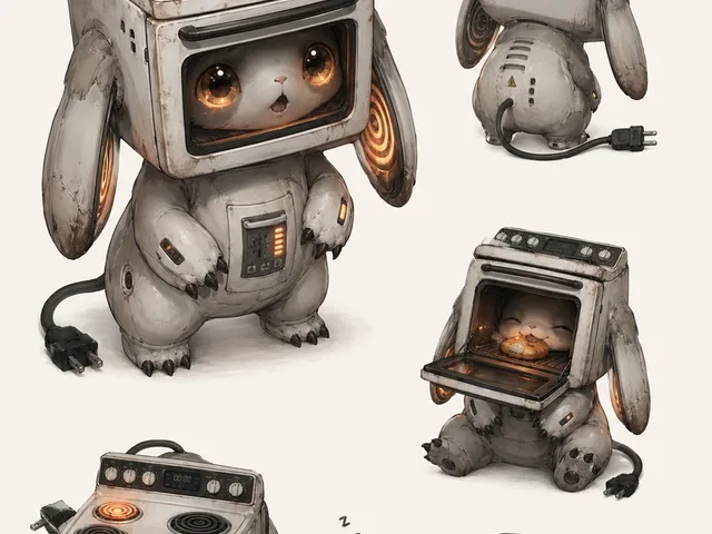 Vintage Stove Bunny Creature Sheet preview image 1