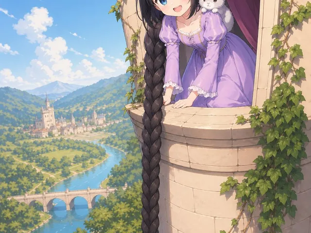 Anime Rapunzel Tower Scene preview image 1