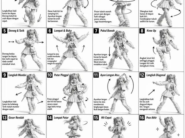 3D Grayscale Dance Reference Sheet preview image 1