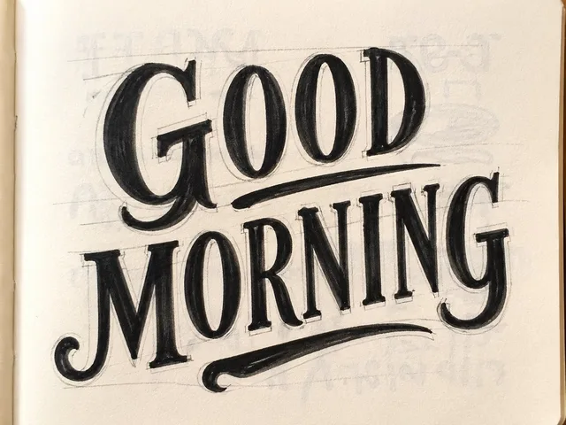 Vintage Sign-Painter Sketch preview image 1