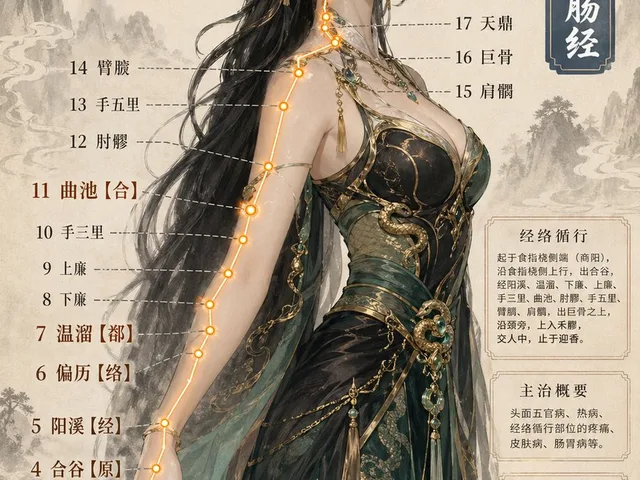 Chinese Medicine Meridian Infographic preview image 1