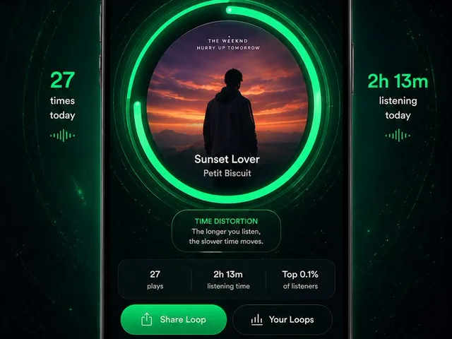 Neon Loop Mode Music App Poster preview image 1