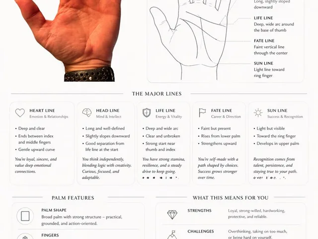Editorial Palm Reading Infographic preview image 1