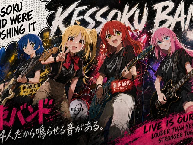 Kessoku Band Gritty Anime Poster preview image 1