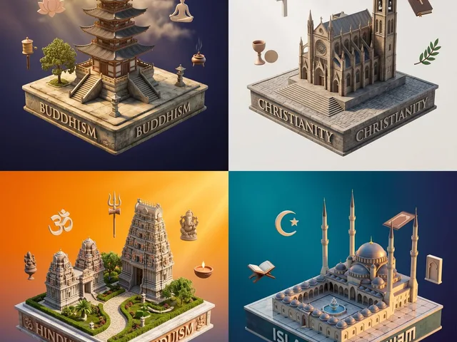 Isometric Religion Diorama Grid preview image 1