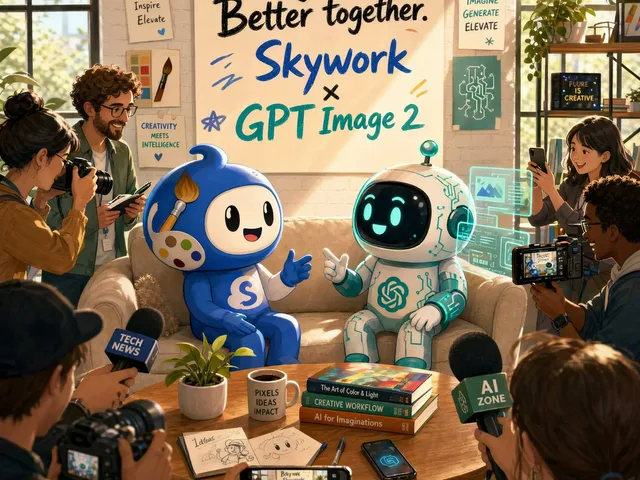 AI Partnership Launch Poster Scene preview image 1
