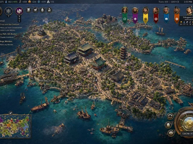 Civilization-Style Japanese Island City preview image 1