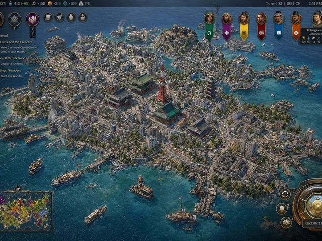 Civ-Style 1954 Tokyo Harbor Screenshot preview image 1