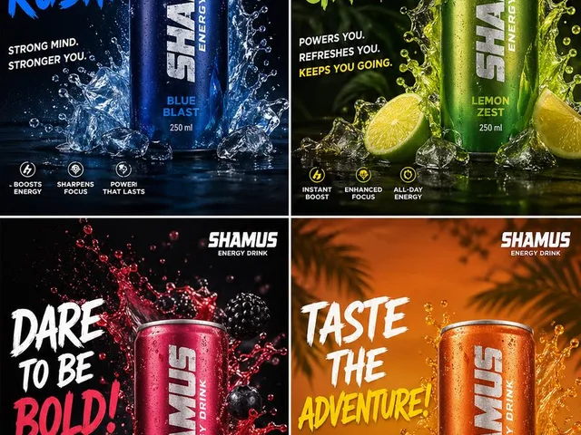 Energy Drink Brand Instagram Creatives preview image 1
