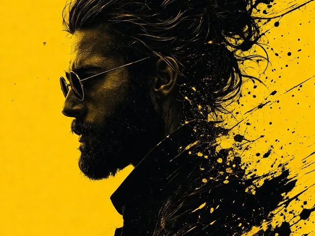 Graphic Novel Ink Splatter Portrait preview image 1