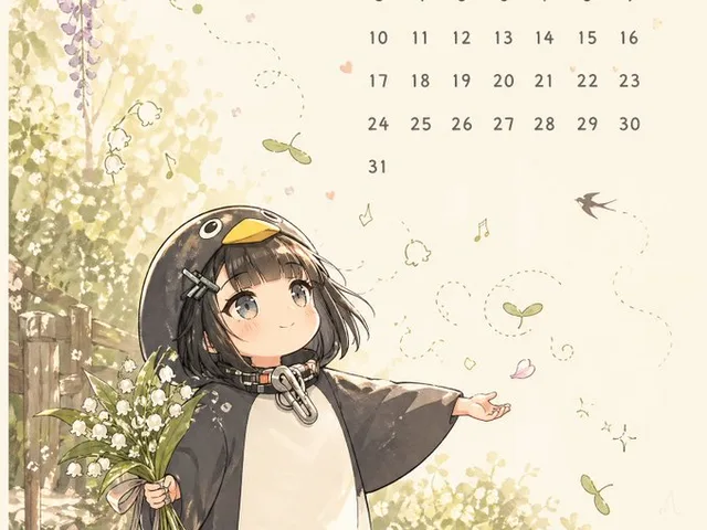 Whimsical May Spring Calendar preview image 1