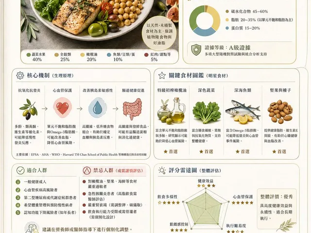 地中海饮食信息图表海报 preview image 1