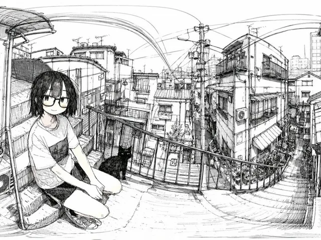 Ink 360 Panorama of Tokyo Backstreet preview image 1