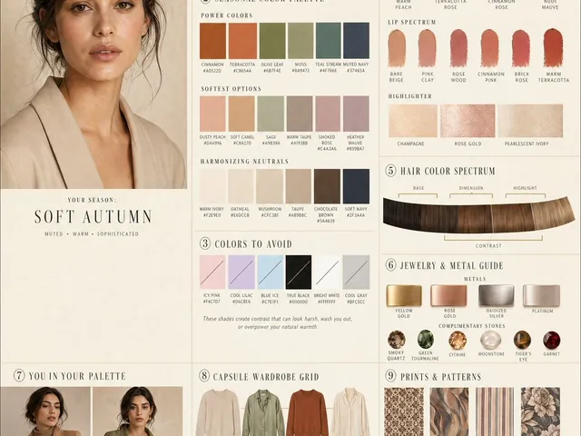 Luxury personal color profile layout preview image 1