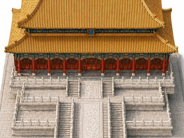 Imperial Chinese Hall Model Render preview image 1