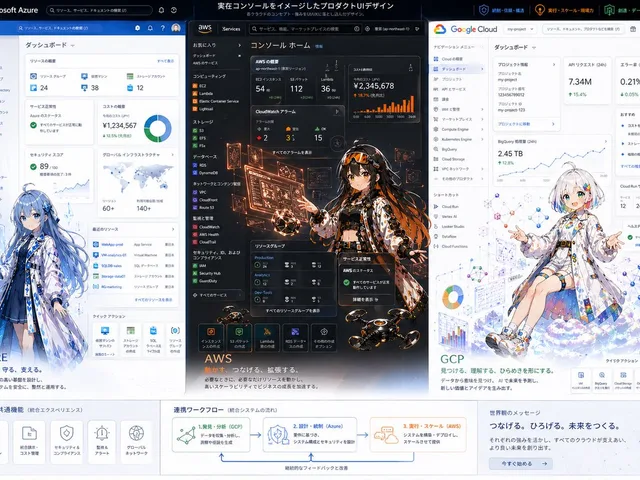Tri-Cloud UI Anime Infographic preview image 1
