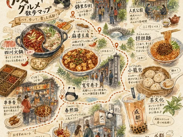 Chengdu Gourmet Walking Map preview image 1
