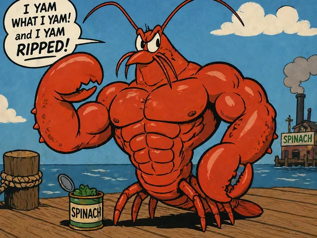 Muscle Lobster Spinach Comic preview image 1