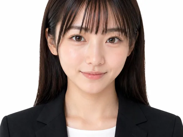 Formal Japanese ID Photo Portrait preview image 1