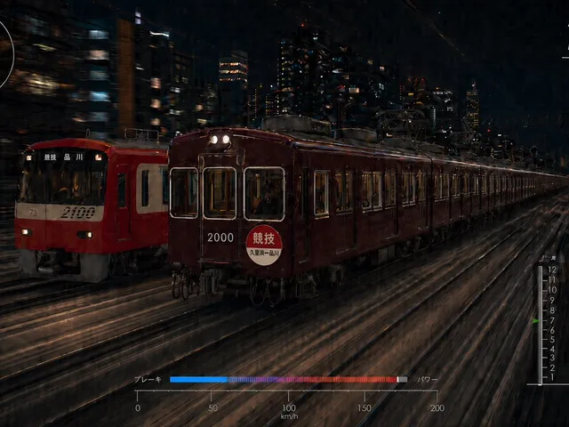 Night Train Racing HUD Scene preview image 1