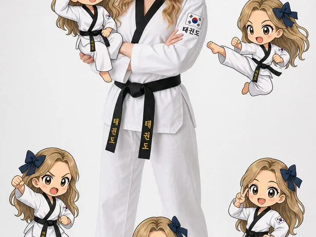 Taekwondo Woman and Chibi Versions preview image 1