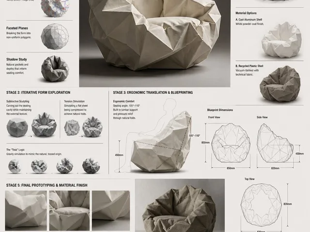Crumple Paper Furniture Concept Design preview image 1