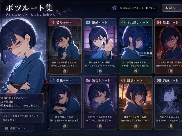 Visual Novel Rejected Routes UI preview image 1