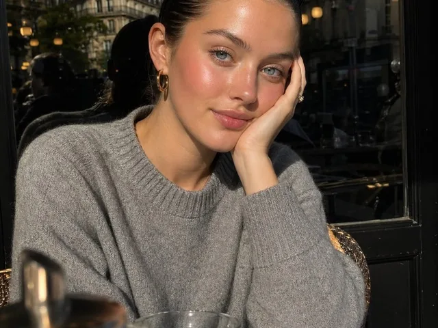 Parisian Café Golden Hour Portrait preview image 1