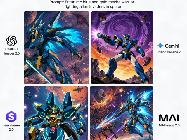 AI Model Mecha Comparison Poster preview image 1