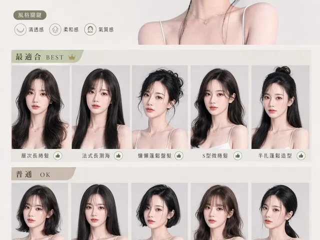 Chinese Personal Hairstyle Analysis Chart preview image 1