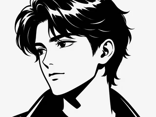 极简黑白男性剪影 preview image 1