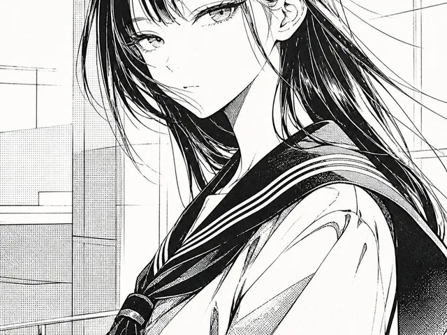 Censored Manga Schoolgirl Portrait preview image 1
