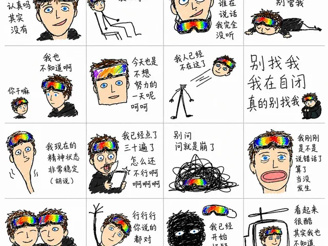 Chaotic MS Paint Sticker Emoji Set preview image 1