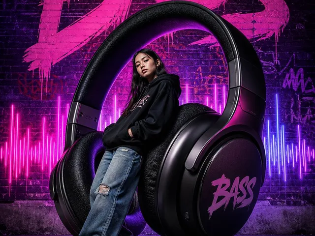 Streetwear BASS Headphones Poster preview image 1
