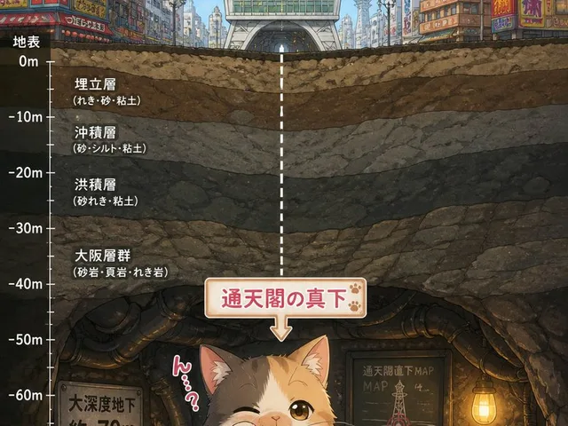 通天阁剖面图下的小猫 preview image 1