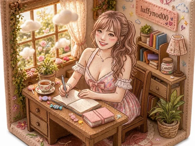 Cozy Pastel Miniature Writing Room preview image 1