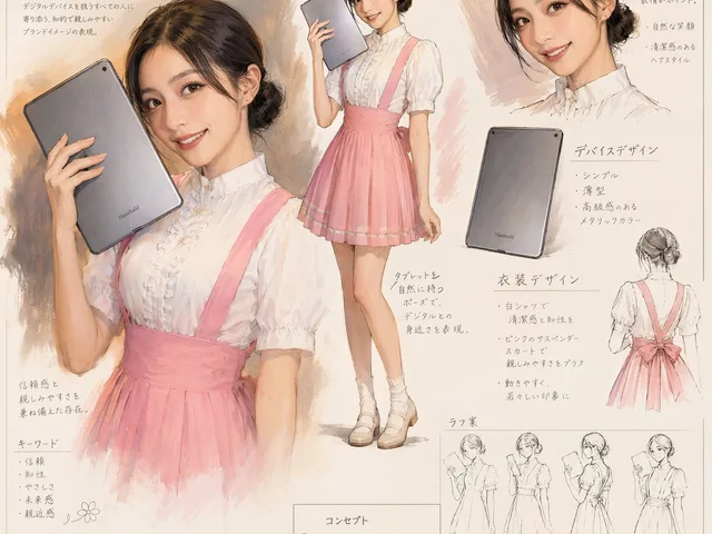Japanese Tablet Brand Concept Sheet preview image 1
