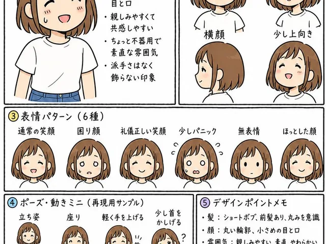 Anime Character Reproduction Cheat Sheet preview image 1