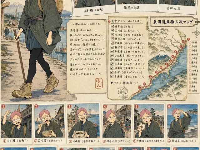 Tokaido Anime Travel Poster preview image 1