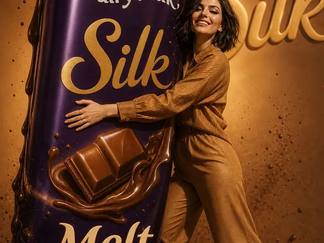 Playful Chocolate Advertisement Poster preview image 1