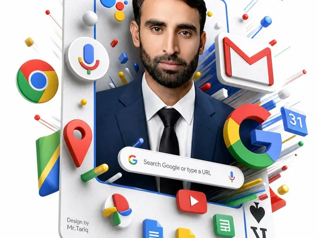 Floating Google Services Portrait Poster preview image 1