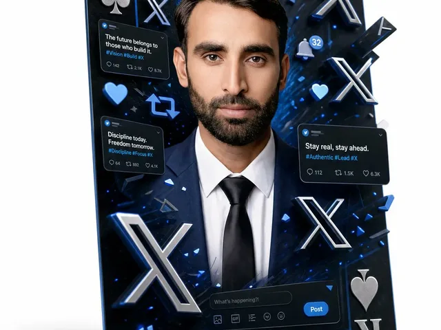 3D X Social Media Playing Card Poster preview image 1