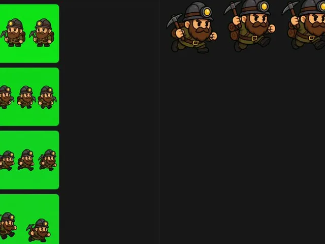 Chibi Miner Game Sprite Sheet preview image 1