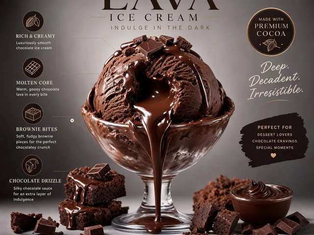 Luxury Chocolate Lava Ice Cream Ad preview image 1
